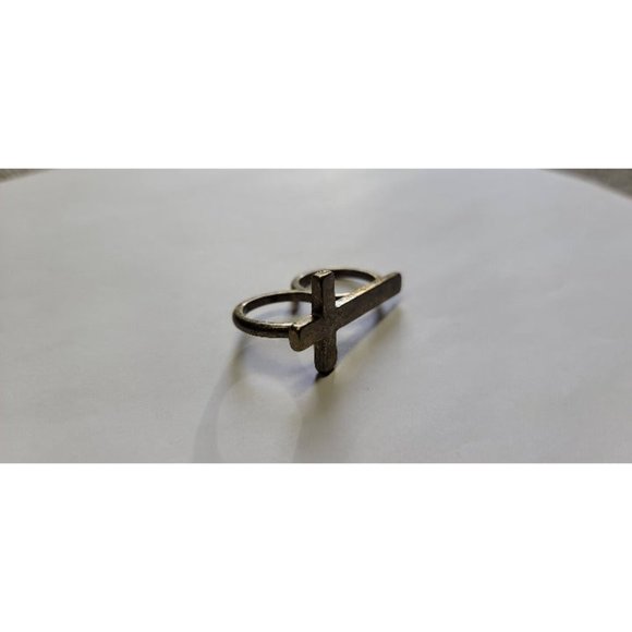 Cross double finger ring - Picture 2 of 4